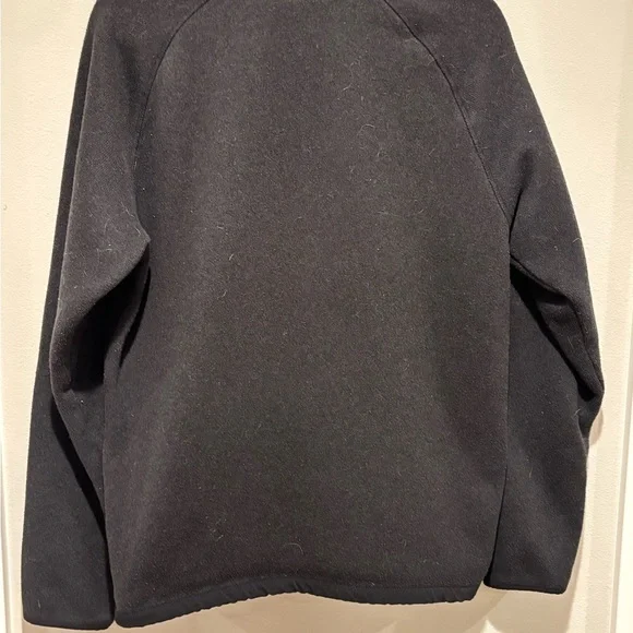 The North Face Black Zip Up Sweater with High Collar - Large - Picture 5 of 5